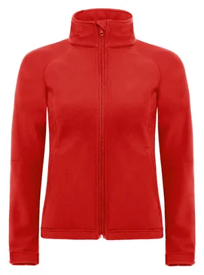 Immagine prodotto di B&C - Giacca softshell con cappuccio da donna FK2024 (S) (rosso)