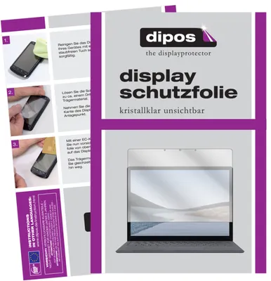 Produktbild von 1x Schutzfolie für Microsoft Surface Laptop 3 13.5 Zoll klar Displayschutzfolie Folie Display Schutz dipos