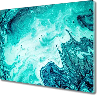 Produktbild von Coloray Hackbrett Küchenbrett Kochplattenabdeckung Schneidebrett Herdabdeckplatte 60x52 cm - abstractionism Flüssigkeiten