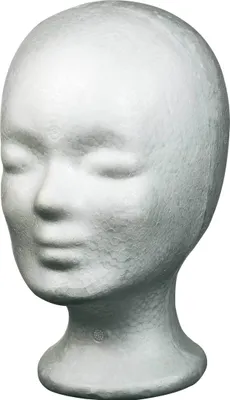 Produktbild von Comair Schaumstoffkopf weiß 25,5cm Foam head normal, white, 25,5 cm,