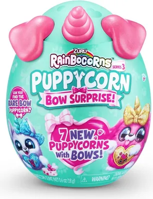 Produktbild von Zuru Rainbocorns Puppycorn Bow Surprise Knuffel Puppy