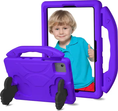 Produktbild von Kinder Schutzhülle für Lenovo Tab M11 2023 TB-330FU/Xiaoxin Pad 2024 11" TB-331FC, Leicht EVA-Schaum mit Griff Ständer Hülle Lila
