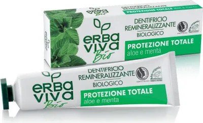 Obrázek produktu pro Erba Viva Bio Organická Zubní Pasta s Aloe Vera a Mínte 75 ml