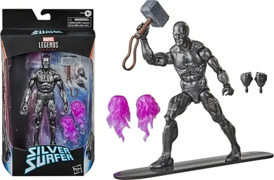 Produktbild von Marvel Legends Surferfigur, 15 cm, silberfarben