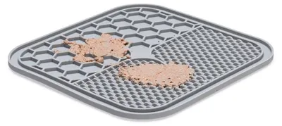 Image de Tapis à lécher 20x20cm gris KAR