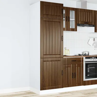 Obrázek produktu pro vidaXL Kuchyňská skříňka Lucca Hnědý dubový materiál na bázi dřeva