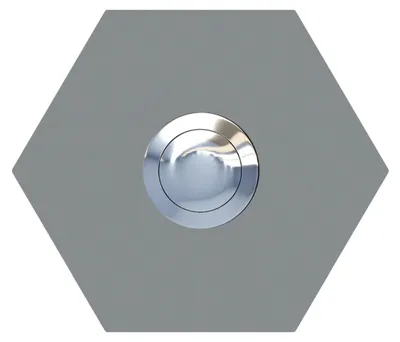 Produktbild von Türklingel Sechseck in Grau Metallic