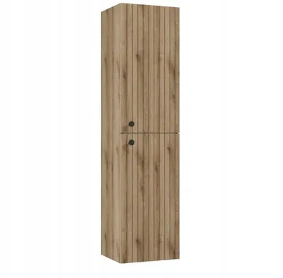 Immagine prodotto di Domodomo mobile bagno sospeso 140 x 35 cm, mobile stretto in rovere, mobile a muro per bagno - mobile bagno in legno