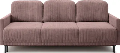 Produktbild von Selsey Hamiel - 3-Sitzer-Sofa mit Bettkasten, Cordbezug in Lila, 212 cm