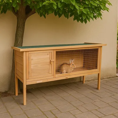 Produktbild von Kleintierstall mit herausziehbarer Wanne