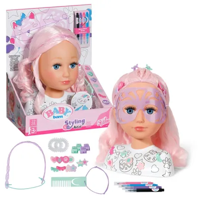 Produktbild von BABY born® Stylingkopf Kreativ, Schmink- und Frisierkopf
