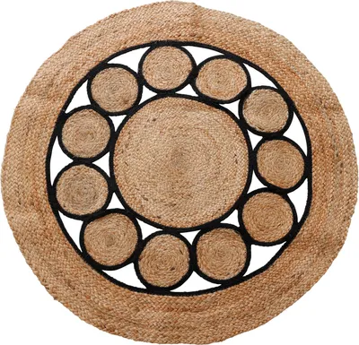 Zdjęcie produktu dla Dywan jutowy boho, okrągły, Ø 90 cm