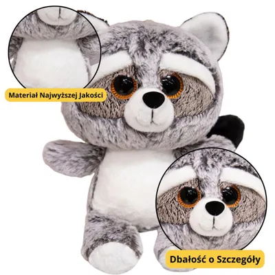 Immagine prodotto di Mascotte coccolone procione 22 cm