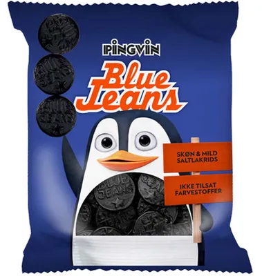 Produktbild von Toms Pingvin Blue Jeans 250g