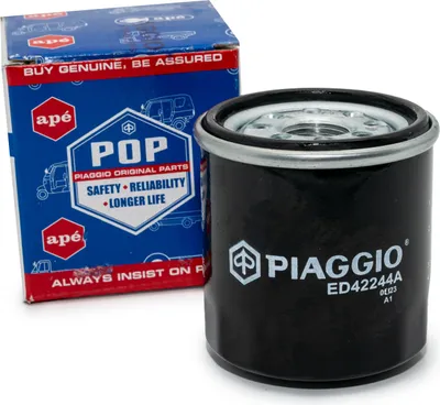 Immagine prodotto di Piaggio Ölfilter ED42244P kompatibel mit Piaggio Ape Classic Pickup Euro4 400 ccm