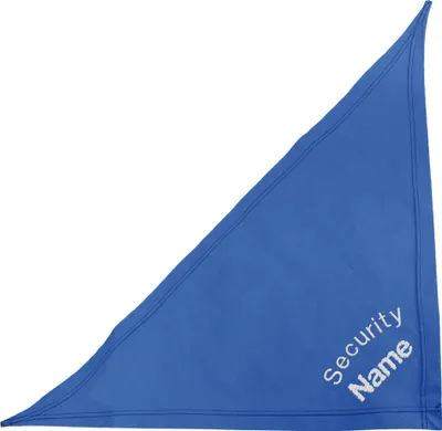 Produktbild von Royalblau 50 cm besticktes Halstuch Security + Name