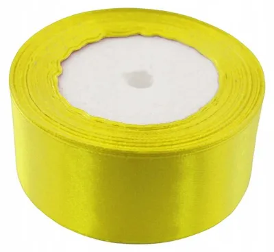 Produktbild von Ateks Gelbes Satinband 40mm 23m für Hochzeitsdeko