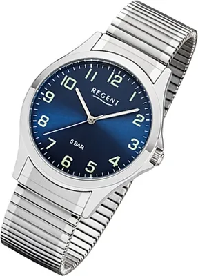 A close-up studio shot of a men's wristwatch.