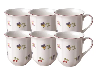 Produktbild von Villeroy & Boch Petite Fleur Becher mit Henkel 0,3l Set6