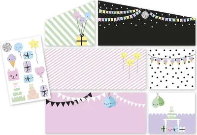 Image de Ensemble mural pour maison de poupée Lundby - décoration créative avec autocollants