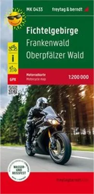 Immagine prodotto di Fichtelgebirge, mappa per motociclisti, scala 1:200.000, freytag & berndt