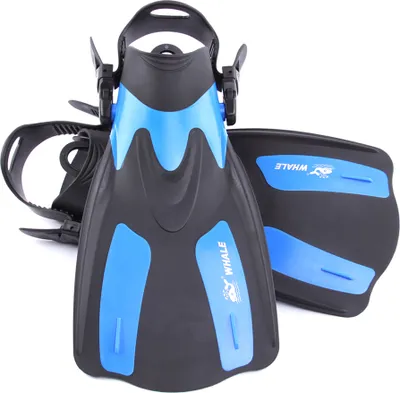 Produktbild von WAL Adult Short Schnorcheln Schwimmflossen Flippers mit regulierbaren Fersen Wassersport