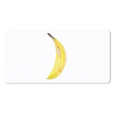 Produktbild von MuchoWow® Schreibtischunterlage Banane - Aquarell - Weiß 80x40 cm - XXL Mauspad - Gaming Mauspad