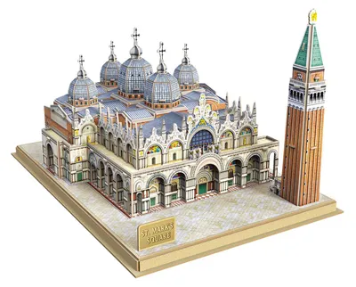 Image de Puzzle 3D Cubic Fun National Geographic St. Marco Plein
