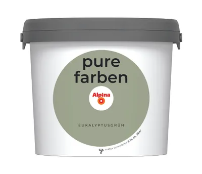 Produktbild von Alpina Pure Farben Eukalyptusgrün 2,5 Liter