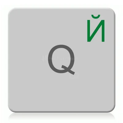 Produktbild von Russische Tastaturaufkleber transparent für Mac (Apple) in Grün