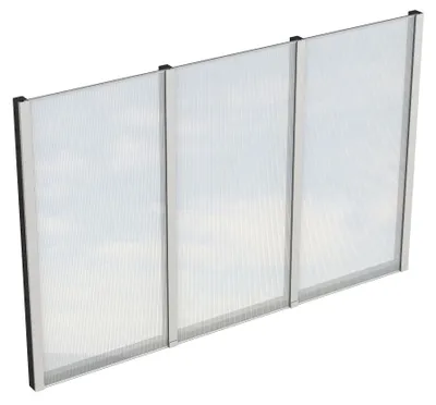 Produktbild von Seitenwand Polycarbonatplatten SKAN HOLZ 293 x 200 cm anthrazit