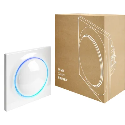 Zdjęcie produktu dla Fibaro Walli, Bezprzewodowy, Z-Wave, Biały, Ściana, 50 m, Prąd przemienny