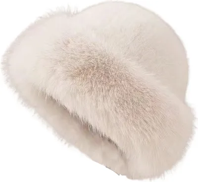 Produktbild von Frauen Winter Hut Faux Pelz Dicke Warme Wärme Retention Dome Einfarbig Fischer Hut Im Freien Skifahren Radfahren Kopfbedeckungen-Milchiges Weiß