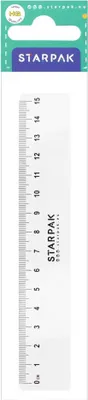 Image de Règle en plastique 15 cm STARPAK 438871