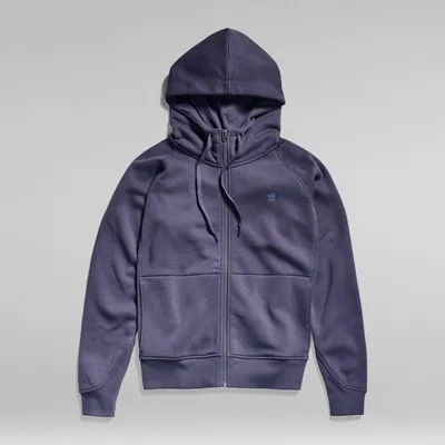 Produktbild von G-STAR RAW DENIM PREMIUM CORE 2.1 HOODIE ZIP THRU SWEAT Damen Kapuzen-Sweatjacke, Größe:M, Farbe:Maroon