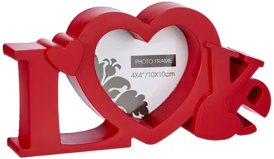 Fotolijst Rot 22,5x12x2,8 cm Love-Motiv wechselbares Passepartout