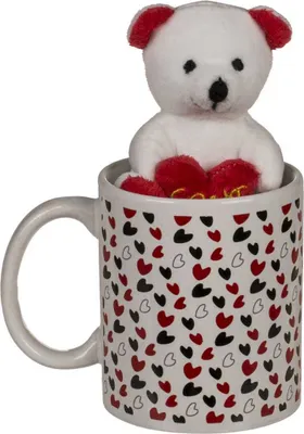 Produktbild von OOTB Weißer Becher mit kleinen Herzchen &