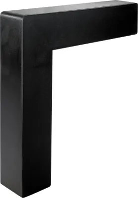 Produktbild von QUEST PVC Seitliche Abdeckung für Treffenstufen, Außenelement, Z1, schwarz