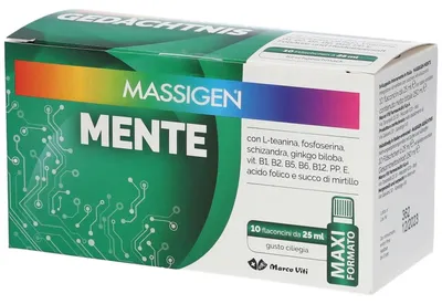 Immagine prodotto di Massigen Mente 10 Flaconi Da 25 Ml