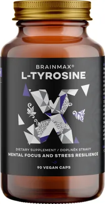 Image de BrainMax L-Tyrosine, L-tyrosine, 750 mg, 90 gélules végétales