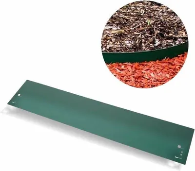 Produktbild von Rasenkanten Metall 18.5 cm x 120 cm Grün | Beeteinfassung | Beetumrandung | Beetbegrenzungen