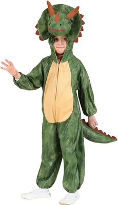 Dinosaurier Kostüm Triceratop für Kinder Gr. 116-152 Tierkostüm Fasching Karneval Mottoparty Kindergeburtstag