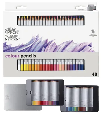 Immagine prodotto di Pastelli Winsor & Newton, 48 pezzi in scatola di metallo