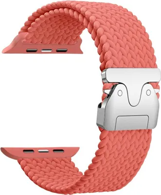 Obrázek produktu pro Beline Tkaný nylonový padákový řemínek pro Apple Watch 42/44/45/49Mm růžový červený