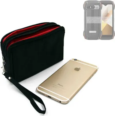 Produktbild von K-S-Trade Schutz Hülle Handy Hülle kompatibel mit Blackview N6000 Gürteltasche Travelbag Handytasche mit Zusatzfächern, schwarz