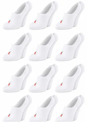 Produktbild von Füßlinge mit Silikonpad Sneaker Socken aus gekämmter Baumwolle, 12 Paar, Anti-Rutsch