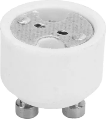 Produktbild von GU16 zu GU10 Adapter, 4 Stück, hitzebeständig, Sockel Konverter, für LED und Halogen Leuchten