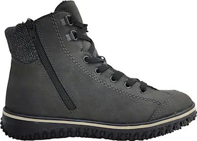 Imagen del producto de Zapatos de cordones grises para mujer de la marca Rieker, ideales para uso diario
