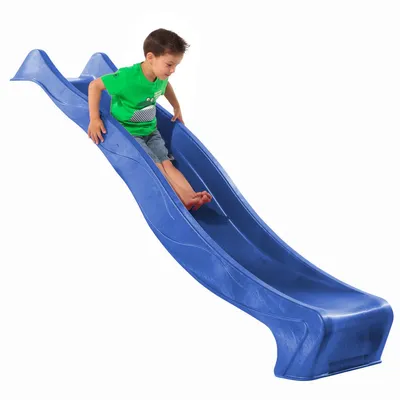 Produktbild von DEMMELHUBER Wellenrutsche WATERSLIDE 2,30 m Podesthöhe 1,20 m - Blau DH723