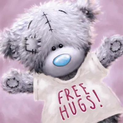 Productafbeelding van Een wenskaart met het thema "Gratis knuffels"